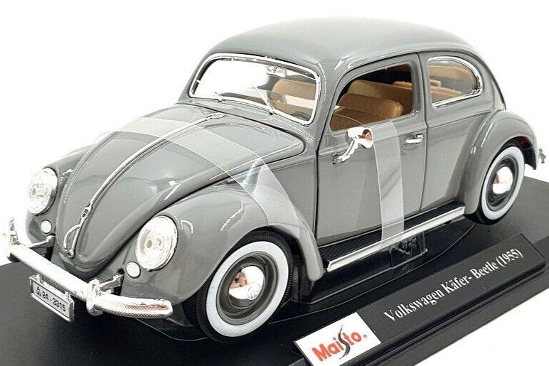 Maisto 1955 Volkwagen Kafer Beetle Gray 1:18