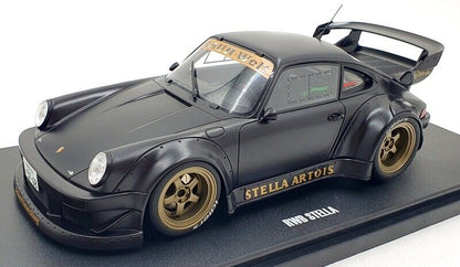 GT Spirit 2008 Porsche 911 930 RWB Stella Artois Matte Black 1:18 Resin