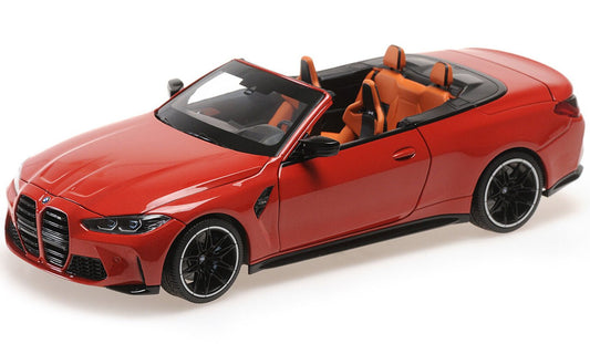 Minichamps 2021 BMW G83 M4 Cabriolet Red Metallic 1:18