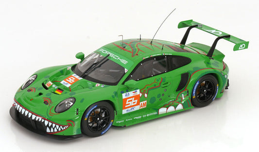 Ixo 2018 Porsche 911 991.2 GT3 RSR-19 No.56 Rexy Team Project 1-AO 24hr Le Mans Cairoli, Hyett, Jeannette 2023 1:18