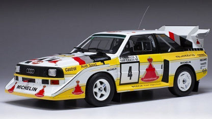 Ixo Audi Quattro S1 E2 No 4 Winner 1000 Lake Rally S. Blomqvist 1:18