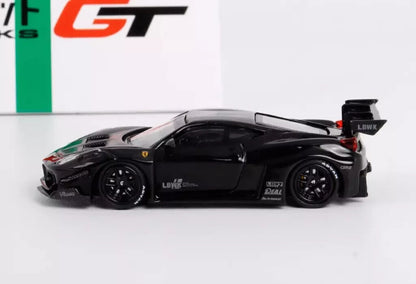 Star Model Ferrari 458 GT LBWK Silhouette Works Black 1:64