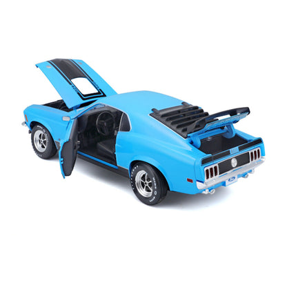 Maisto 1970 Ford Mustang Mach-1 Coupe Blue 1:18