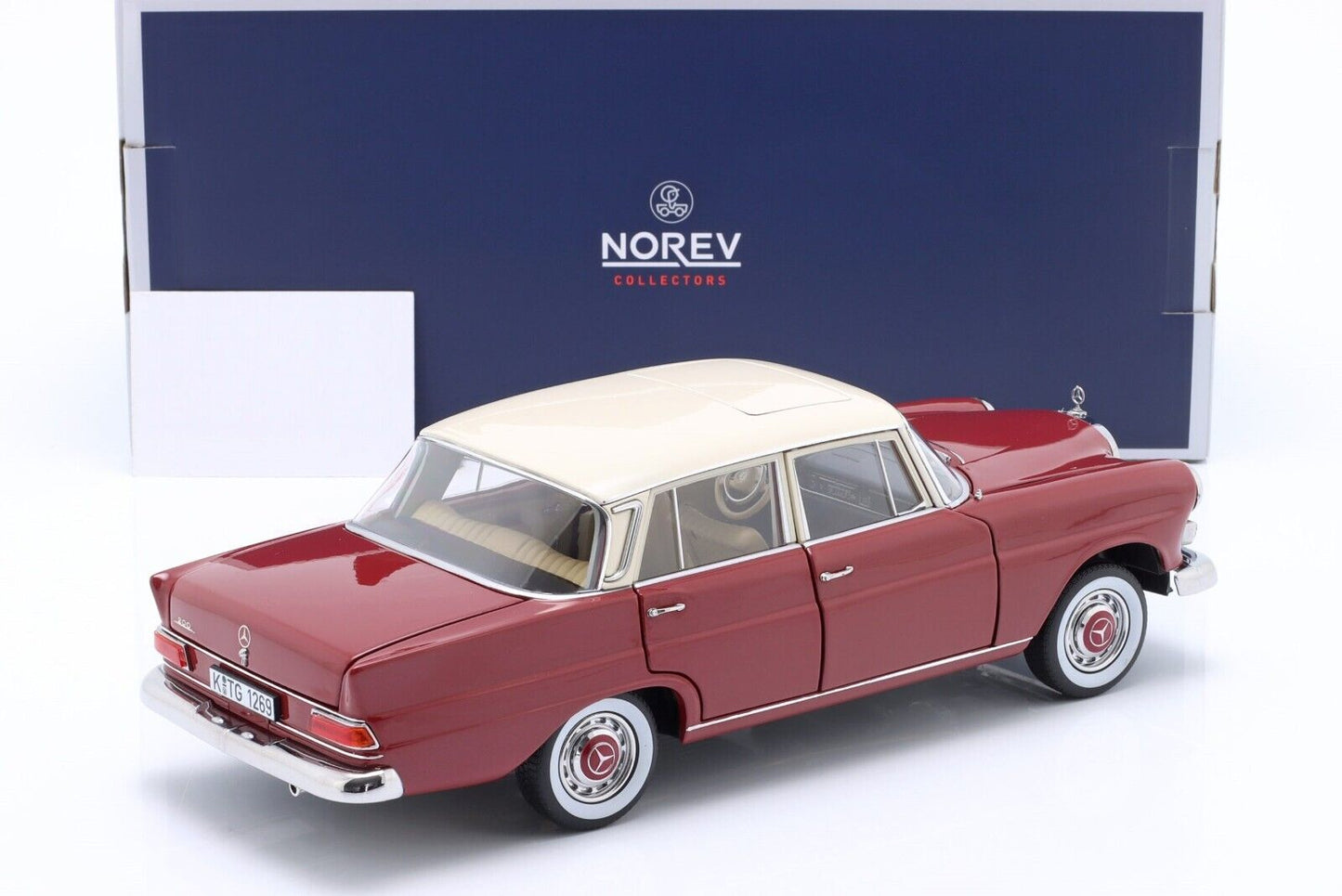 Norev 1966 Mercedes-Benz 200 (W110) Sedan Red 1:18