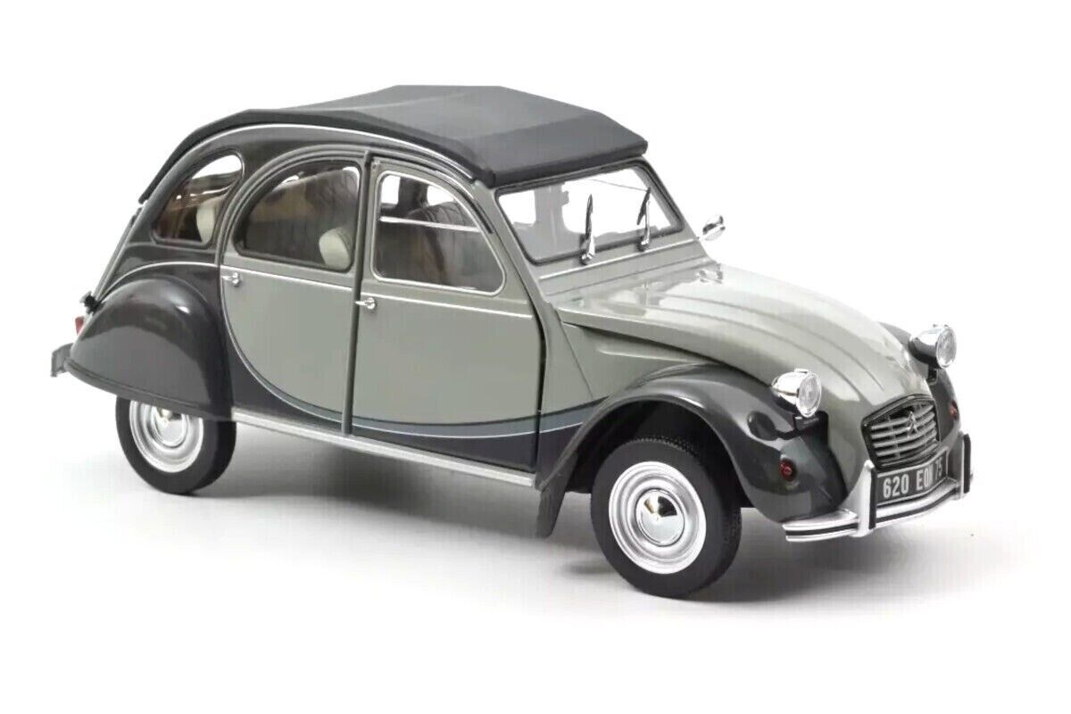 Norev 1:18 1983 Citroen 2CV Charleston Grey & Nocturne Grey