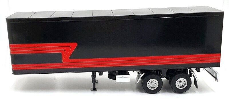 Road Kings Semi Trailer Truck Black w/ Red Stripes 1:18