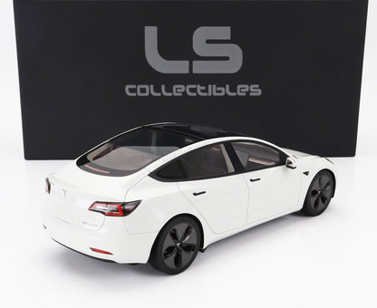 LS Collectibles 2021 Tesla Model 3 Multi-Coat White 1:18 RESIN, SEALED