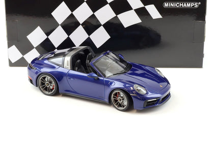 Minichamps 2021 Porsche 911 992 Targa 4 GTS Gentian Blue 1:18 SEALED, LIMITED