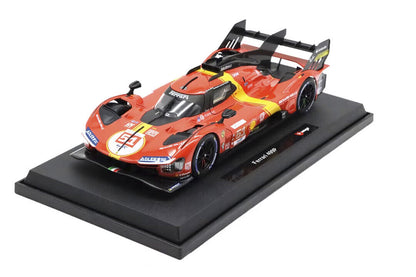 Bburago Ferrari 499P 3.0L Turbo V6 No 51 Team Ferrari AF Corse 2023 24hr Le Mans - Red 1:18