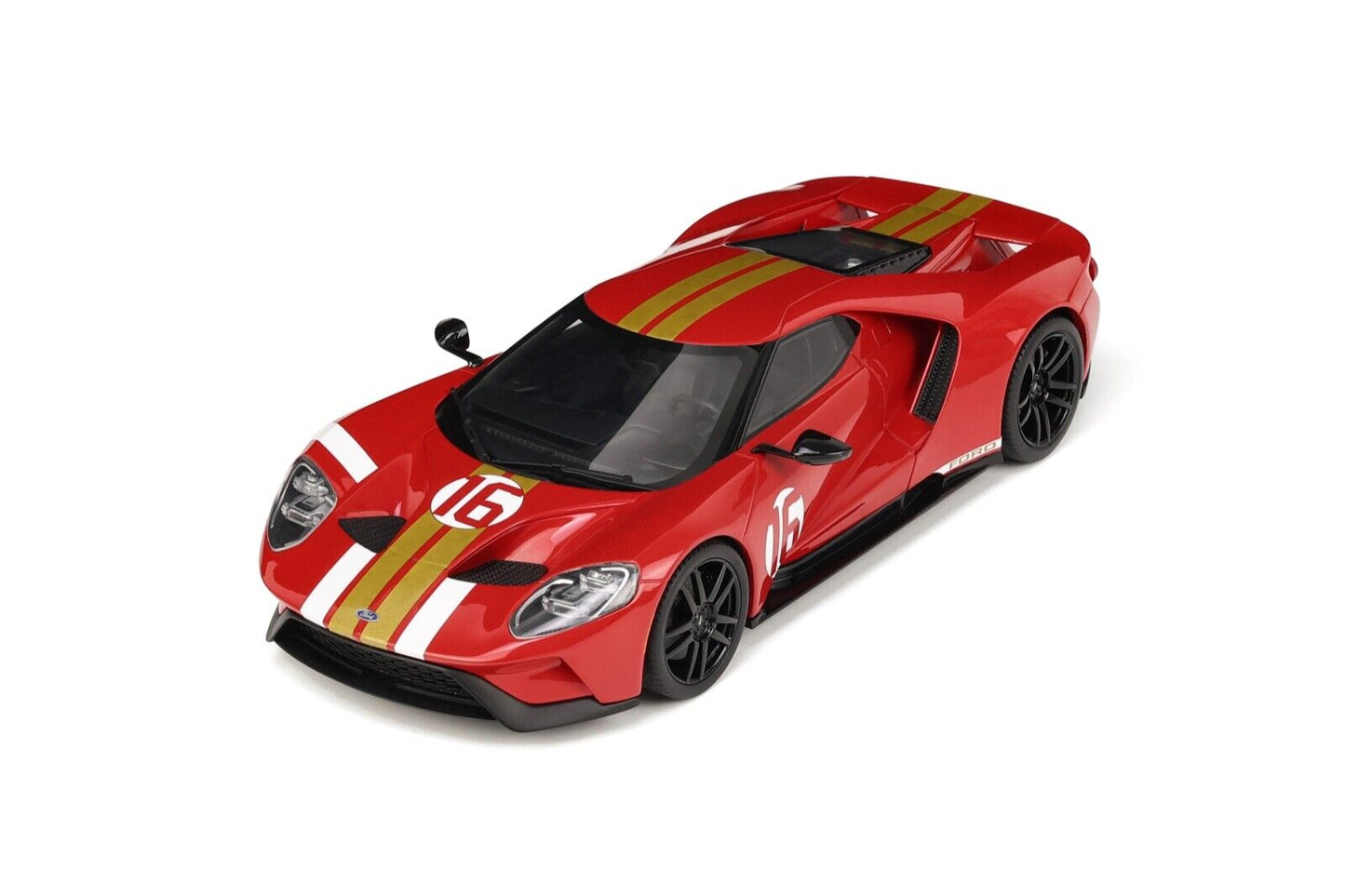 GT Spirit 2022 Ford GT Heritage Edition No 6 Alan Mann Red 1:18 RESIN