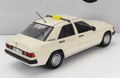 Triple 9 1993 Mercedes-Benz 190 E 2.3 German Taxi (W201) Cream 1:18