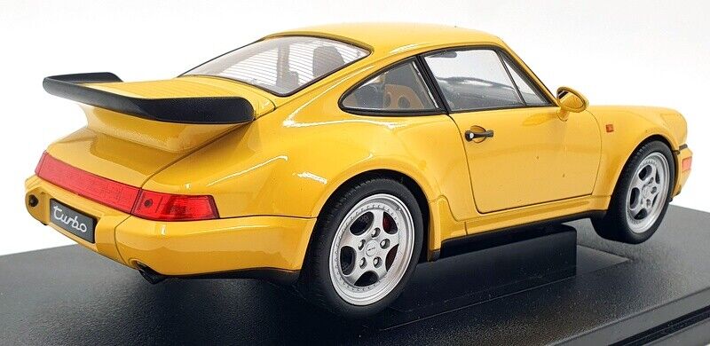 Welly 1989 Porsche 911 (964) Turbo 3.6 Yellow 1:18