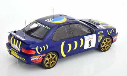 Ixo Subaru Impreza 555 #6 Rally Tour de Corse 1995 P. Liatti, A. Alessandrini Monte Carlo Blue 1:18