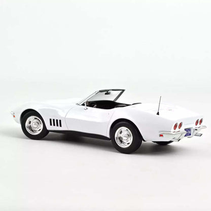 Norev 1969 Chevy Corvette C3 Convertible Can Am White 1:18