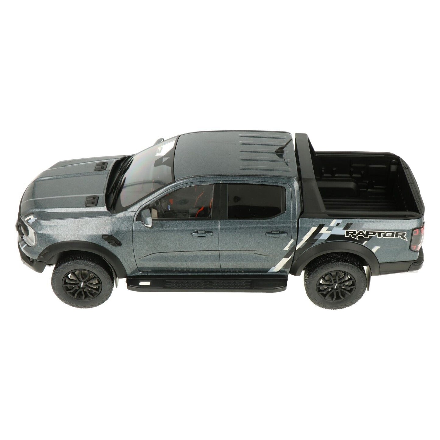 MCG 2023 Ford Ranger Raptor Crew Cab Pickup Truck Dark Grey Metallic 1:18