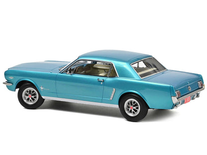 Norev 1965 Ford Mustang Hardtop Coupe Twilight Turquoise Metallic 1:18