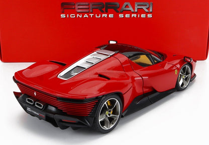 Bburago 2022 Ferrari Daytona SP3 Closed (Removable) Roof Rossa Corsa Ferrari Red 1:18