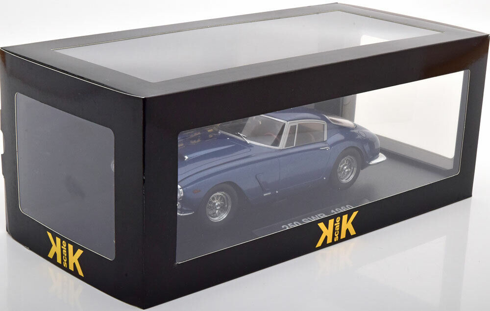 KK Scale 1961 Ferrari 250 GT SWB Passo Corto (Short Step) Blue Metallic 1:18