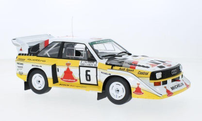 Ixo Audi Quattro S1 E2 No 6 Winner 1000 Lake Rally Mikkola, Hertz 1:18