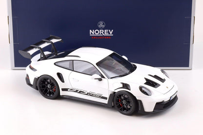 Norev Porsche 911 992 GT3 RS White w/ Black Wheels 1:18