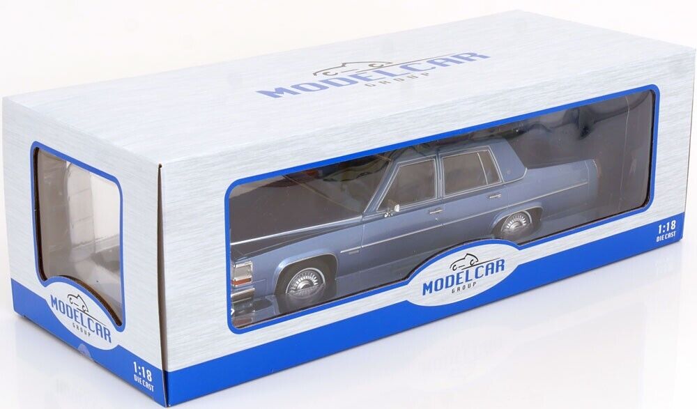 MCG 1982 Cadillac Fleetwood Brougham Light Blue Metallic 1:18