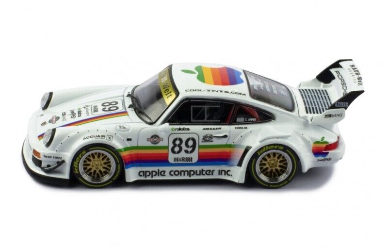 Ixo 2018 Porsche 911 930 RWB Apple Computer Inc No 89 White 1:43