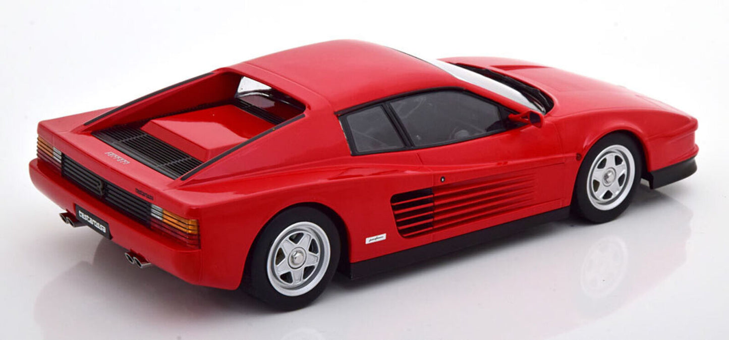 KK Scale 1986 Ferrari Testarossa Red Monospecchio European Version 1:18