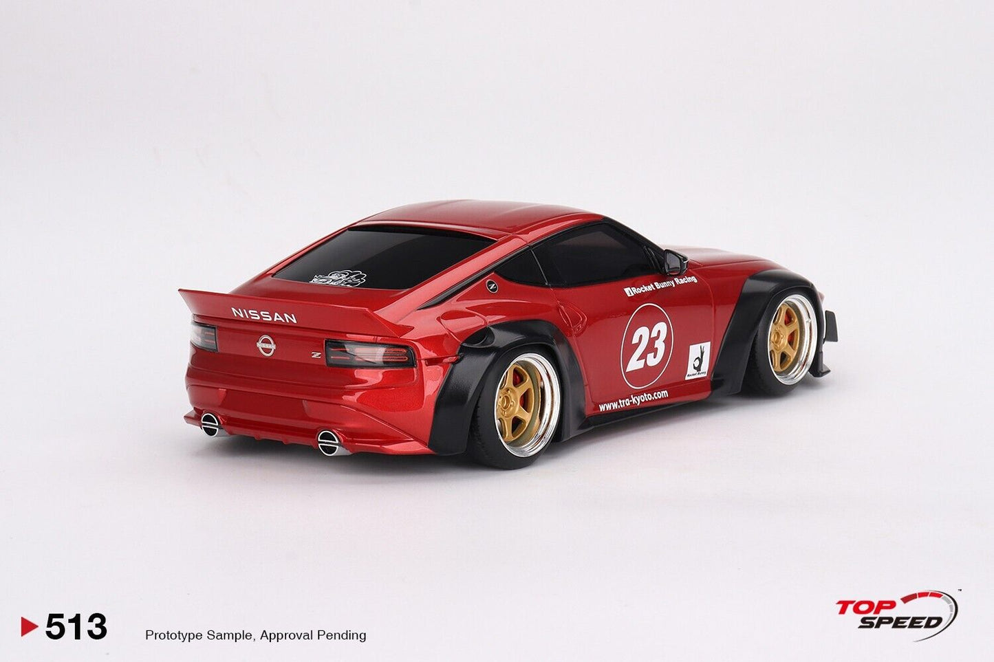 Topspeed 2023 Nissan Fairlady Z (RZ34) #23 Rocket Bunny Pandem Passion Red RHD 1:18