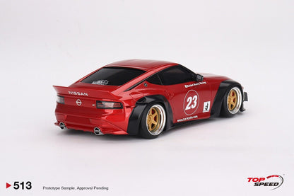 Topspeed 2023 Nissan Fairlady Z (RZ34) #23 Rocket Bunny Pandem Passion Red 1:18