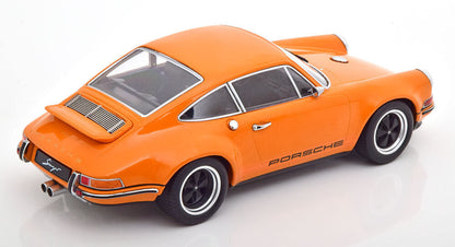 KK Scale 2014 Rendition Porsche 911 by Singer Coupe Orange w/ Black Wheels 1:18