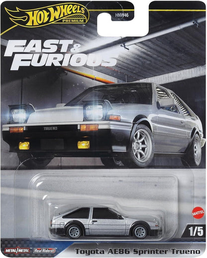 Hot Wheels Premium Fast & Furious Toyota AE86 Sprinter Trueno 2024 Silver 1:64