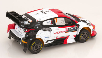 Ixo 2023 Toyota Yaris GR Hybrid Rally1 Monte Carlo No 17 Ogier White & Black 1:18