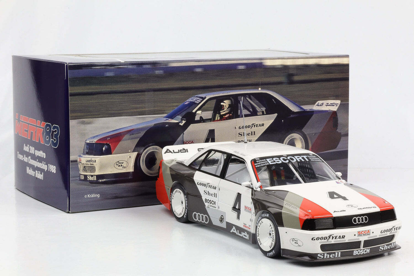 Werk83 Audi 200 Quattro Team Audisport No 4 St Petersburg Trans-Am 1988 1:18