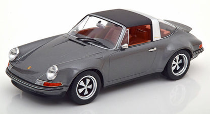 KK Scale 2014 Rendition Porsche 911 Targa by Singer w/ Removable Targa Top Anthracite 1:18 LIMITED