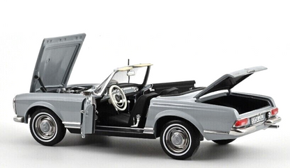 Norev 1963 Mercedes-Benz SL Class 230SL (W113) Convertible (Removable) Grey 1:18