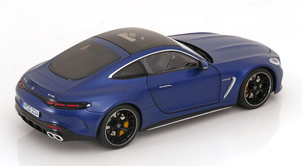 NZG 2023 Mercedes Benz AMG GT63 Coupe (C192) Matte Spectral Blue 1:18