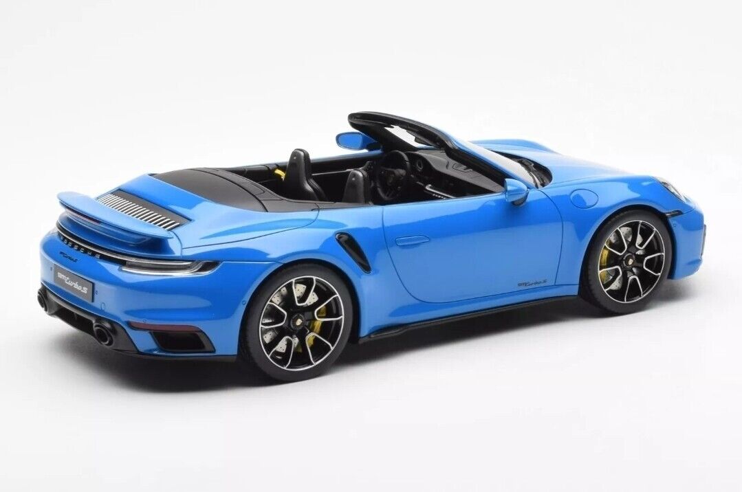 GT Spirit Porsche 911 992 Turbo S Cabriolet Shark Blue 1:18 Resin