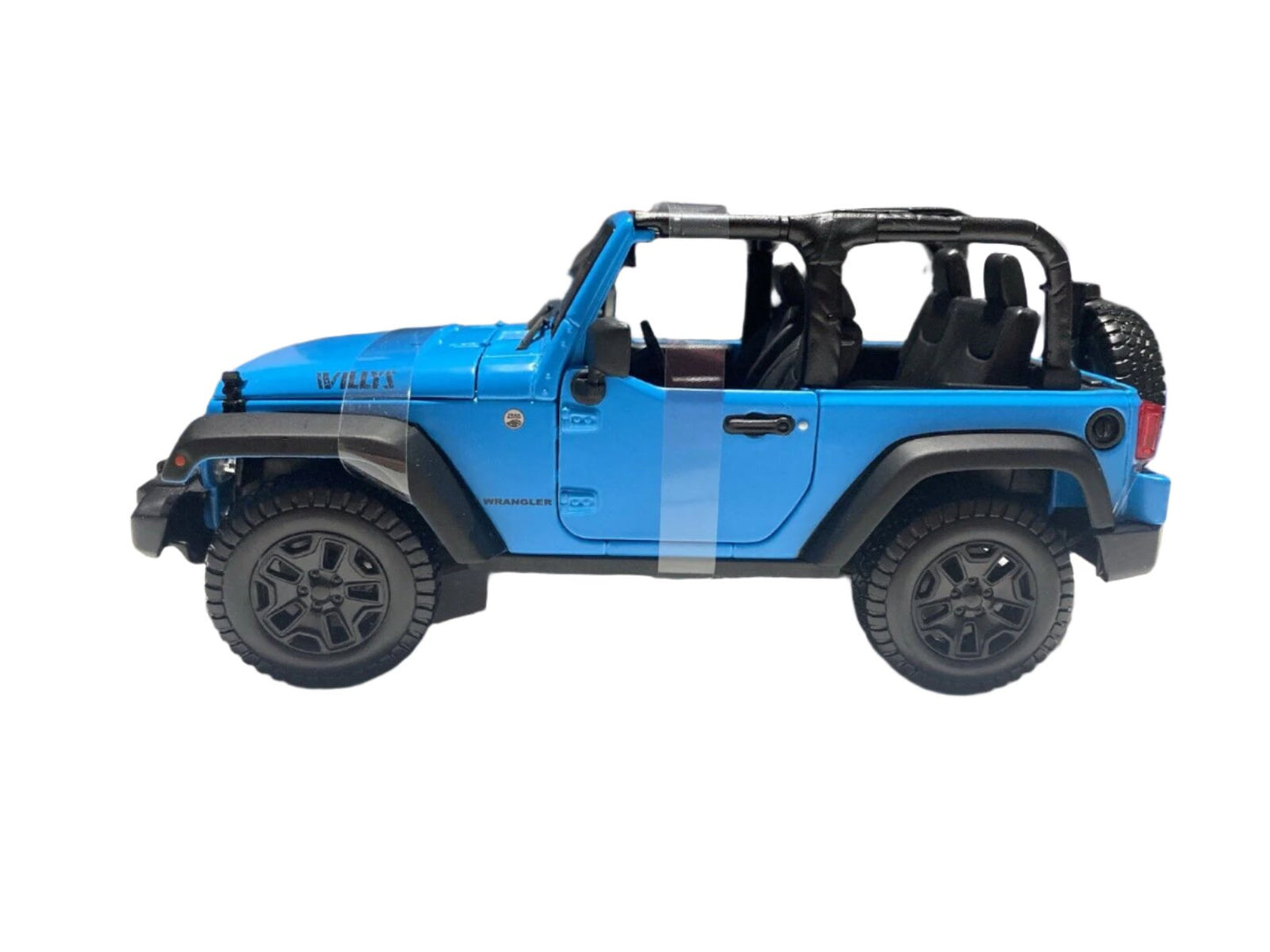 Maisto 2014 Jeep Wrangler Willy's Topless Blue 1:18