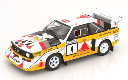 Ixo Audi Quattro S1 E2 No 4 Winner 1000 Lake Rally S. Blomqvist 1:18