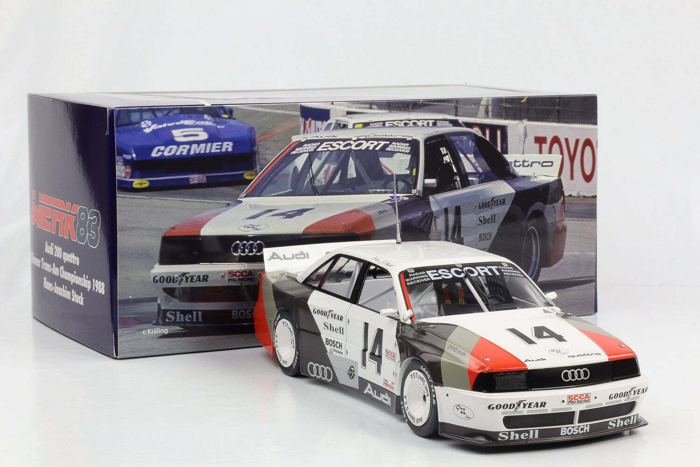 Werk83 Audi 200 Quattro Team Audisport No 14 Cleverland Trans-Am 1988 1:18