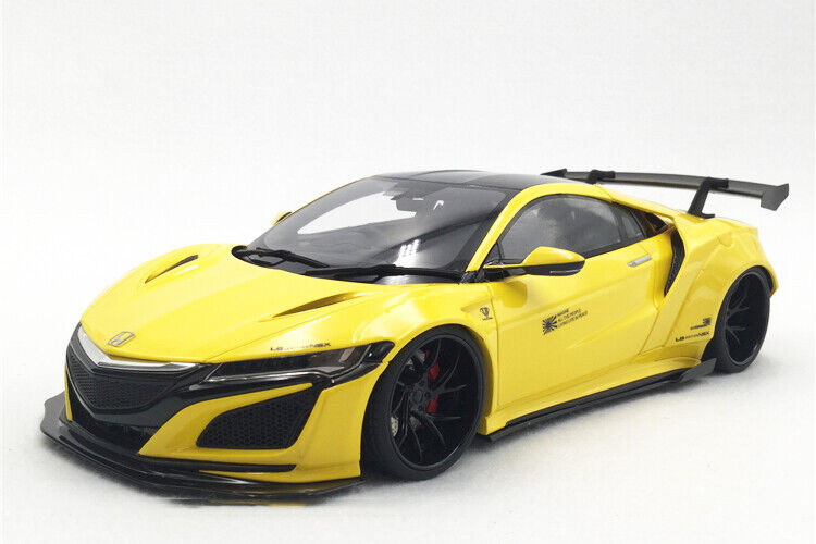 GT Spirit Honda NSX RHD by LB Works Yellow w/ Black Wheels 1:18 Resin, SEALED