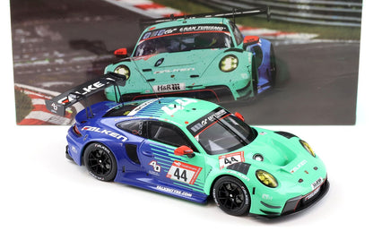 Ixo 2023 Porsche 911 992 GT3 R Team Falken Motorsports No 44 24hr Nurburgring 2023 1:18