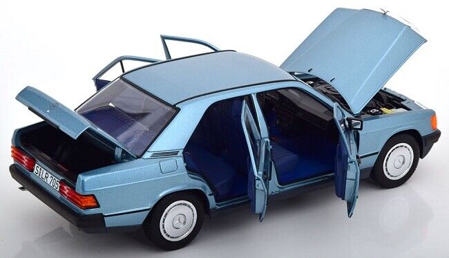 Norev 1984 1:18 Mercedes-Benz 190 E Light Blue