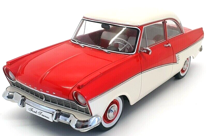 KK Scale 1957 Ford England Taunus 17M P2 Red and White 1:18