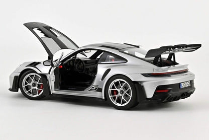 Norev 2022 Porsche 911 992 GT3 RS w/ Weissach Package GT Silver Metallic 1:18