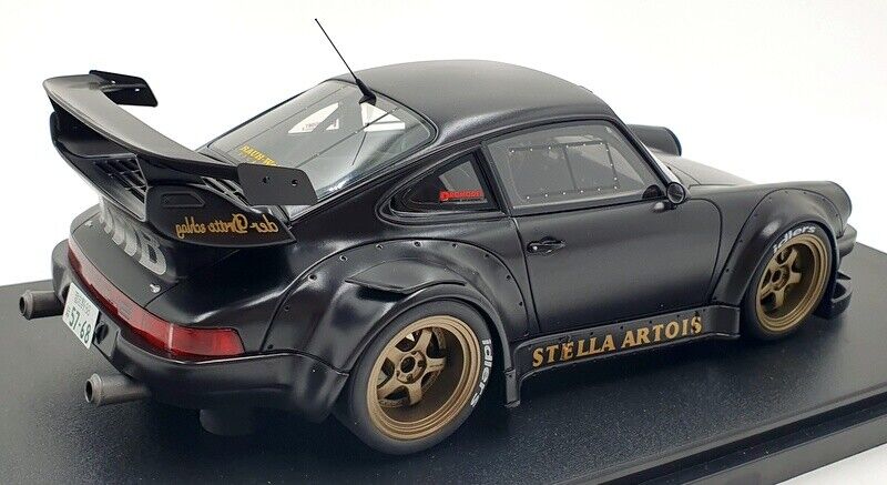 GT Spirit 2008 Porsche 911 930 RWB Stella Artois Matte Black 1:18 Resin