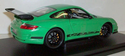 Welly 2007 Porsche 911 (997) GT3 RS Green w/ Black Deco 1:18