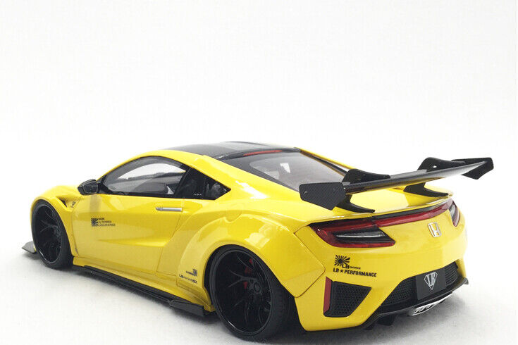 GT Spirit Honda NSX RHD by LB Works Yellow w/ Black Wheels 1:18 Resin, SEALED