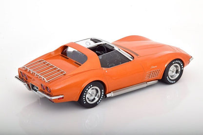 KK Scale 1972 Chevy Corvette C3 Stingray Orange (w/ Removable T-Tops) 1:18