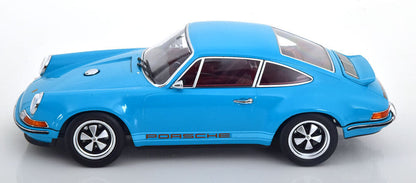 KK Scale 2014 Rendition Porsche 911 by Singer Coupe Turquoise Blue 1:18